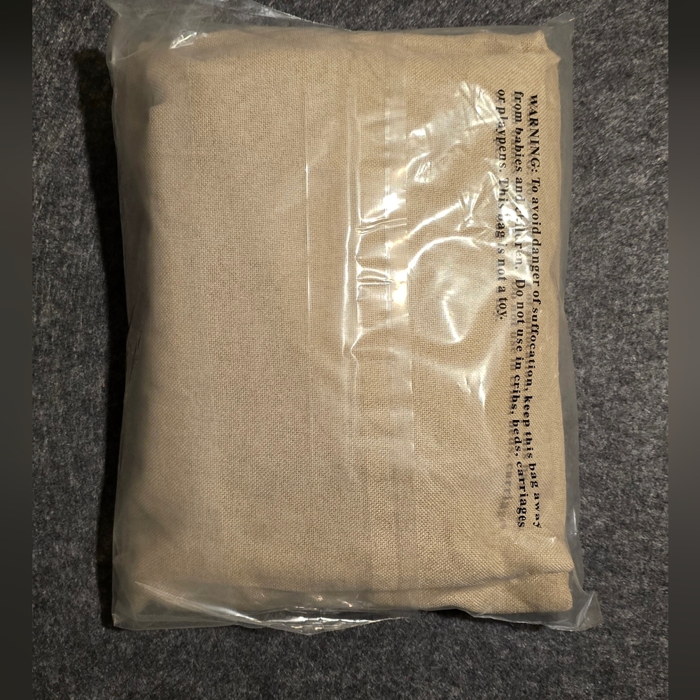 No. 918 Beige Curtains Set 40x63 - 5 Panels NEW - Picture 3 of 7